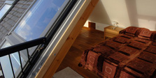 View of loft conversion bedroom from window