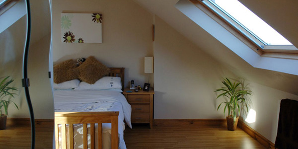 View into loft conversion bedroom